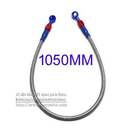 1050mm 1M3 1M5 1M8 2000MM 2300MM Motorcycle M10 Hydraulic Reinforced Brake Or Clutch Oil Hose Line Pipe Fit ATV Dirt Pit Bike 1050mm 1M3 1M5 1M8 2000MM 2300MM Motorcycle M10 Hydraulic Reinforced Brake Or Clutch Oil Hose Line Pipe Fit ATV Dirt Pit Bike
