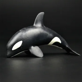 

new arrival ocean sealife animals cute kawaii little killer whale cub dolphin figures kids learning toy children gift