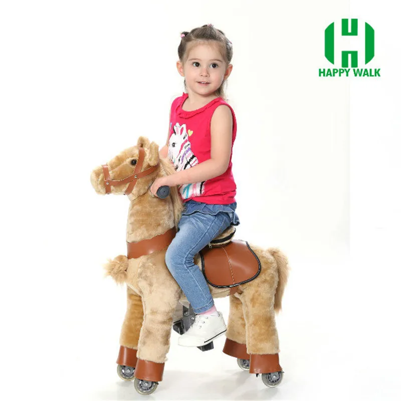 Brown Plush Mechanical Walking Horse Toys M Size Bounce Up and Down Sliding Horse Christmas Birthday Kids Gift Time-limited Sale Brown Plush Mechanical Walking Horse Toys M Size Bounce Up and Down Sliding Horse Christmas Birthday Kids Gift Time-limited Sale