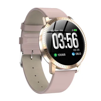 

Smart watch CF18 IP68 waterproof Tempered glass Activity Fitness tracker Heart rate monitor BRIM Men women smartwatch