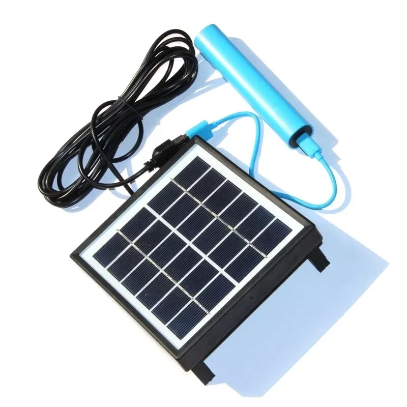 Polysilicon com Frame Solar para Jardim de Acampamento Painel Solar & 3 m Cabo Faça Você Mesmo Célula Alta Qualidade Portátil 6 v 5 w Usb diy célula solar para jardim de acampamento alta qualidade portátil