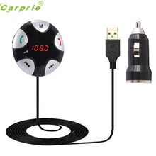2017 car styling Handsfree Wireless Bluetooth FM Transmitter Car Kit Mp3 Player with USB Charger Apri19