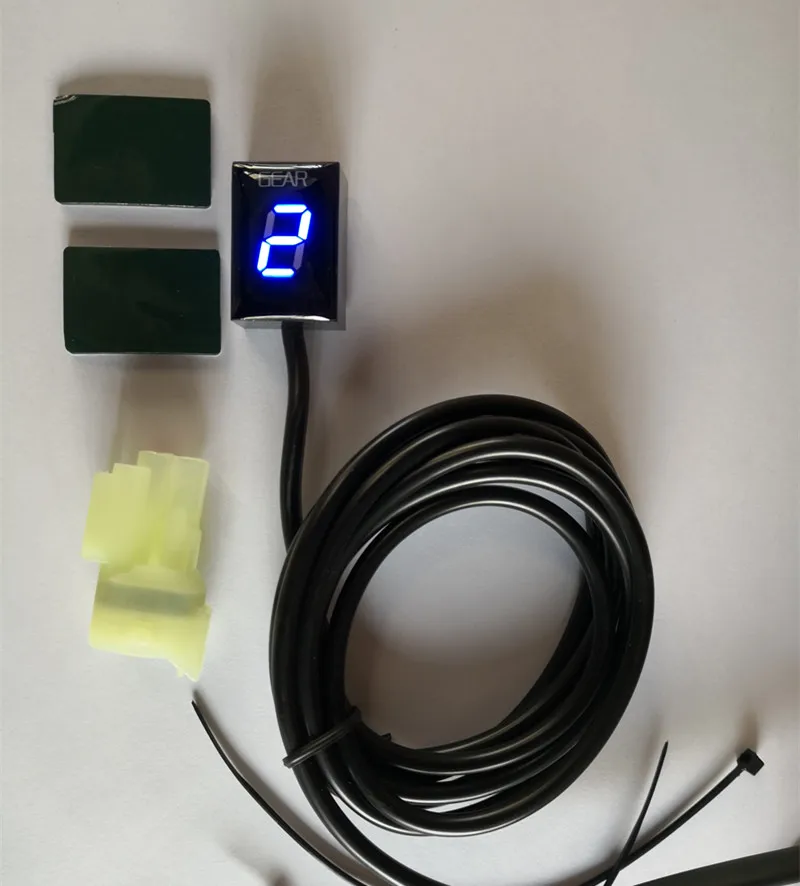 Digital Gear Indicator For Honda Motorcycle motorbike Gauge Blue Red
