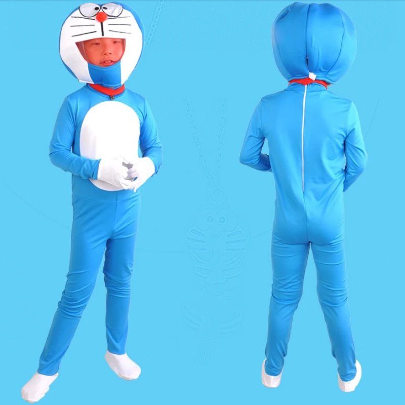 

Free shipping,halloween party cosplay children doraemon costume clothes clothing with gloves shoes and mask