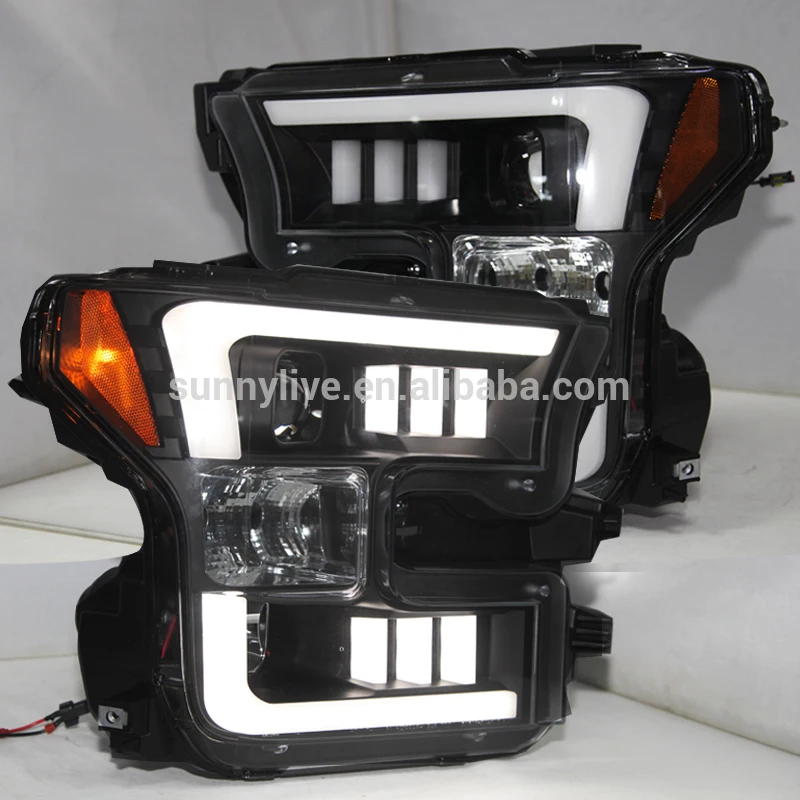 

For FORD for Raptor 2015-2017 Head Light Black Color SN V2