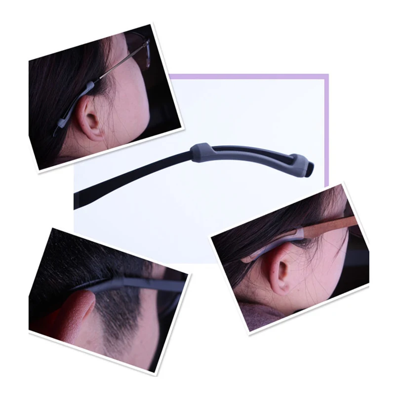 Фиксатор втулки для очков силиконовый Противоскользящий держатель эластичные удобные очки ушной крючок