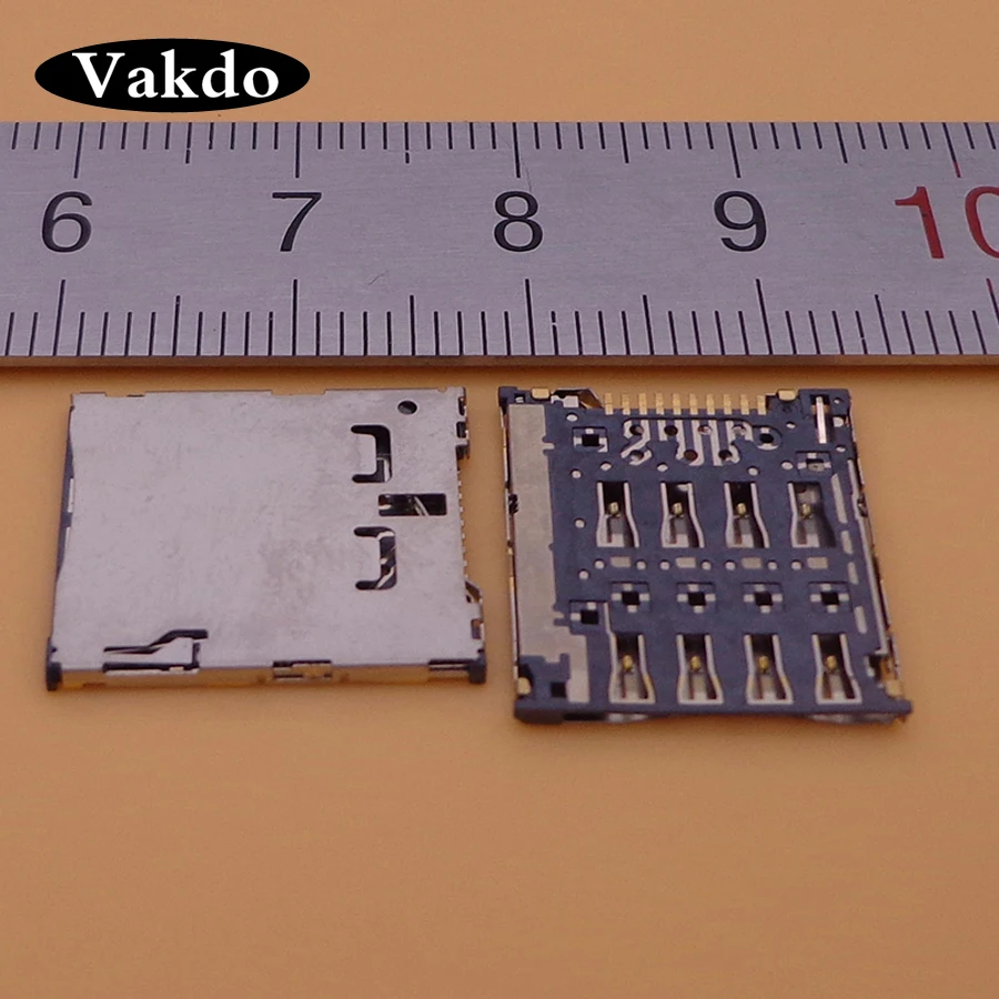 1-2 Pz Micro Sim Card Reader Slot Vassoio Presa Connettore Per Samsung Galaxy S4 Zoom C101 I8730 Tcl S820 Supporto