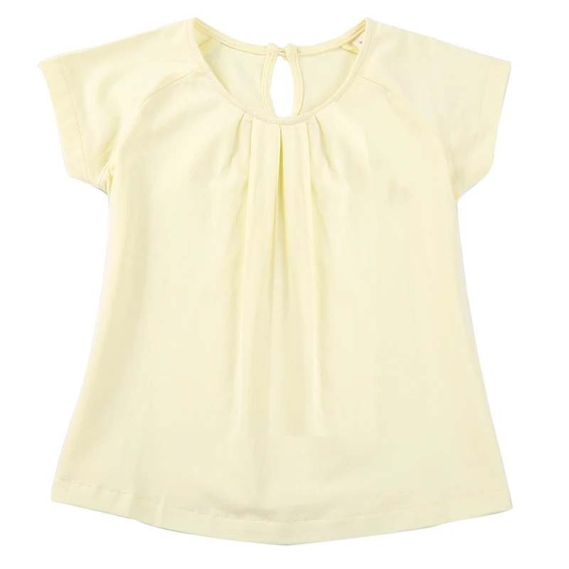 

Cheaper Girls 100% Cotton Summer T Shirt Children Girl's Pink Blue Yellow 2-6T Loose Dress Top Tees Clothing Baby Kids Cothes