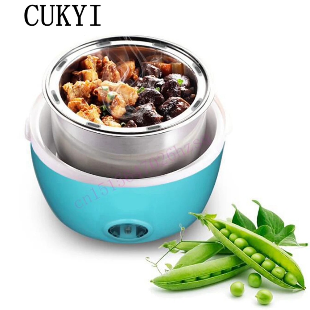 Image mini rice cooker water  partition cooking  Double hull cooking Liquid heater (multi function electric lunch box)