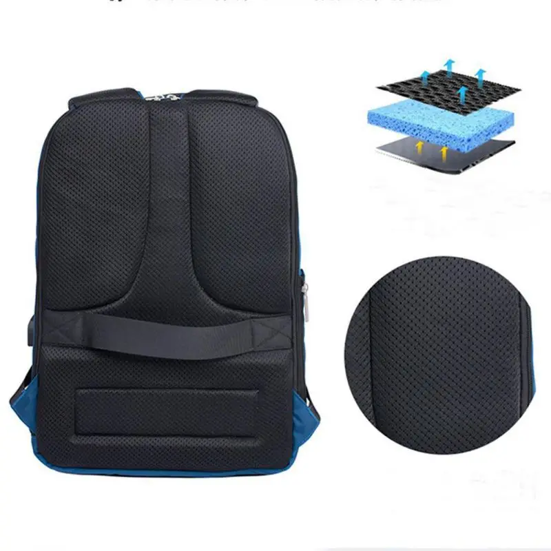 15inch Multifunction USB Charge Anti Theft Laptop Backpacks Travel Waterproof School Bags Male Mochila Leisure Laptop Bags