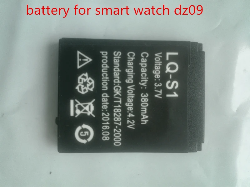 5pcs lot Battery For Smart Watch dz09 font b SmartWatch b font Battery Replacement Battery For