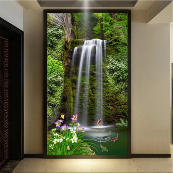 

beibehang Grote maat behang mural fris en schoon water om geld prachtige waterval entree decoratieve achtergrond maken
