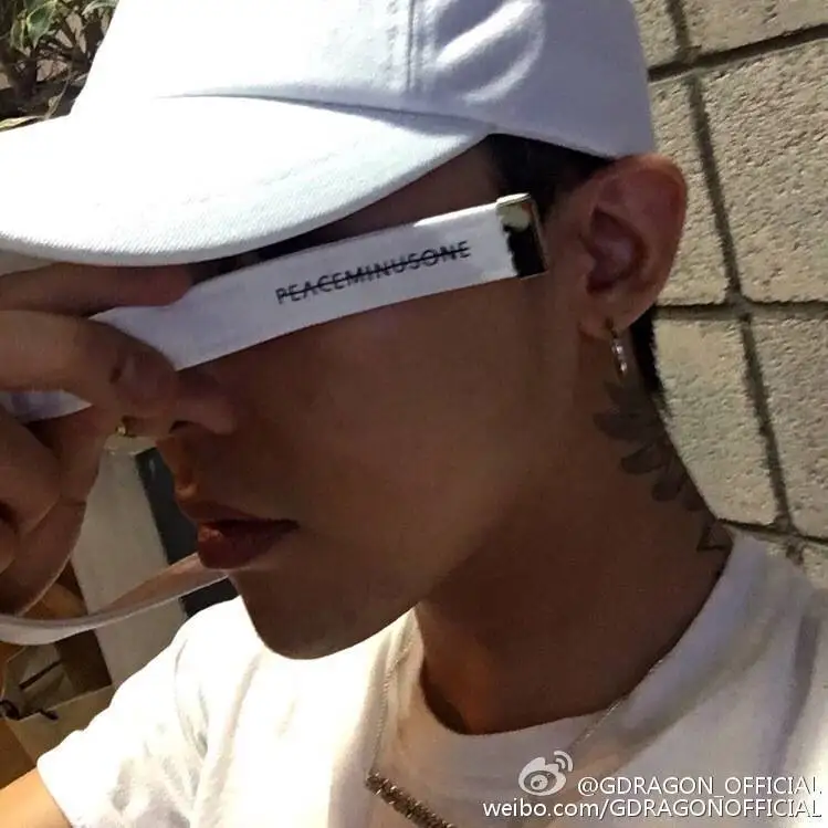 BIGBANG 10 я годовщина 2016 в Японии турне Tae Yang GD INS Кепка с надписью &quotPeace&quot хип хоп
