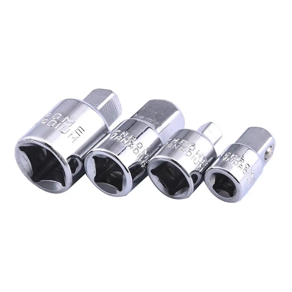 

4pcs Ratchet Socket Wrench Chrome Vanadium Steel Socket Adapter Spanner Converter Drive Reducer with High Hardness #25
