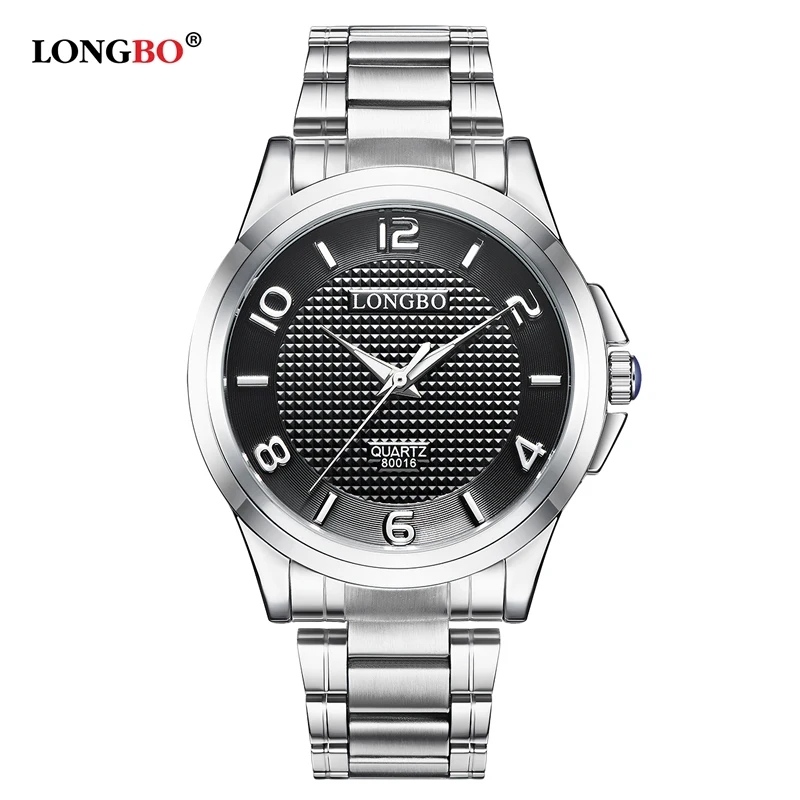 

LONGBO Brand Luxury Military Men Women Watch Stainless Steel Band Quartz Watches Dial Clock Sports Wristwatch Relogio Masculino