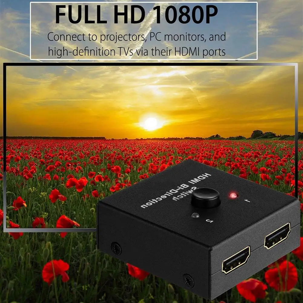 HDMI 2.0 Bi- Direction Smart Switcher 2x1 1x2 Ultra HD 4K Bidirectional HDMI 2.0 Switch Hub HDCP 3D 1080p 4K