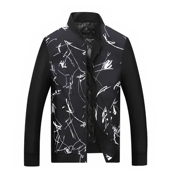 

8XL 7XL 6XL 5XL men plus size new Stand Collar Male Parka Jacket Coat Mens print Thick Jackets and Coats Man Winter Parkas