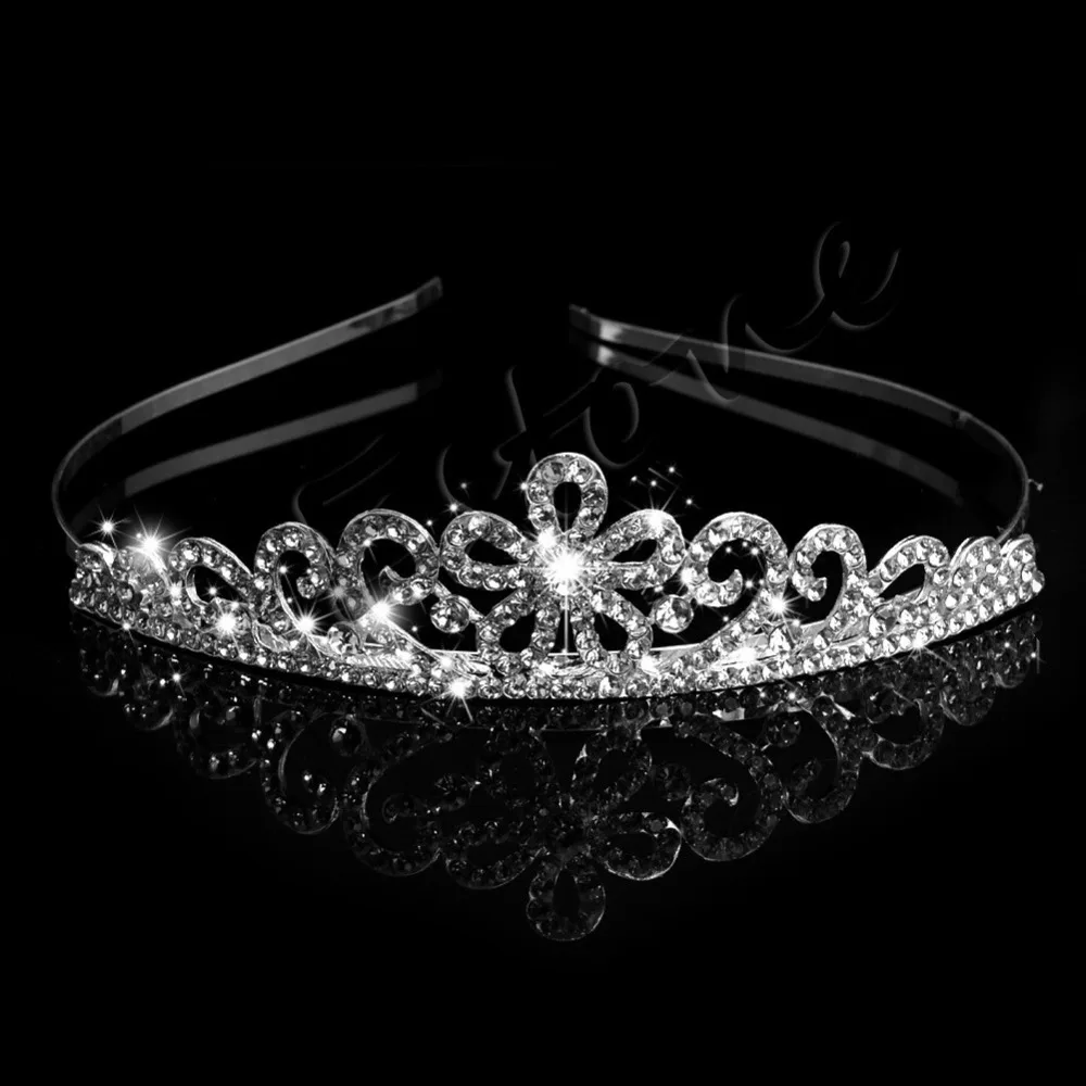 

Elegant Wedding Bridal Crown Rhinestone Crystal Tiara Pageant Prom Hair Headband