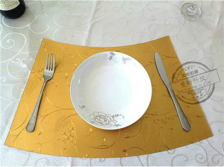 Upscale Restaurant Wedge Reversible Kitchen Gold Washable Cafe Durable