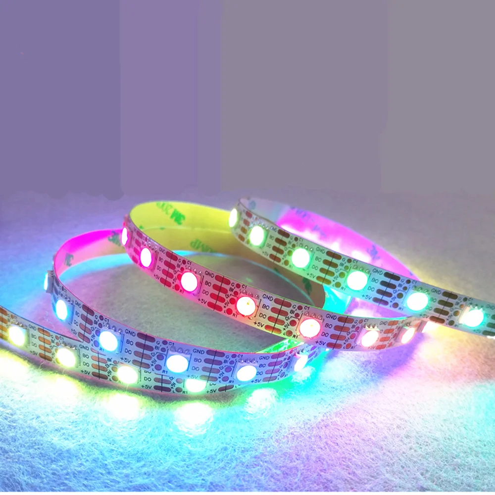 

WS2813 1m/5m led strip DC5V WS2812b upgraded version built-in WS2811S IC 5050 SMD RGB strip,individually addressable,IP30/IP67