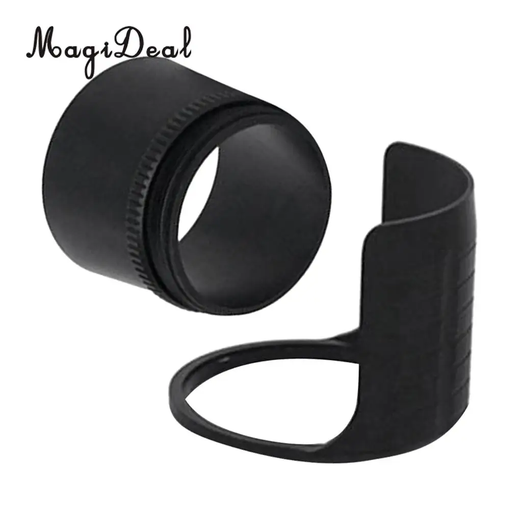 MagiDeal 2 Pieces Front and Rear Aluminum Archery Compound Bow Sight Scope Sun Shade