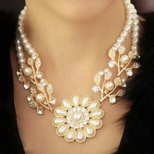 ZOSHI, Новое поступление, модное массивное роскошное ожерелье с подвеской из искусственного жемчуга, Золотое колье, массивное ювелирное изделие для женщин