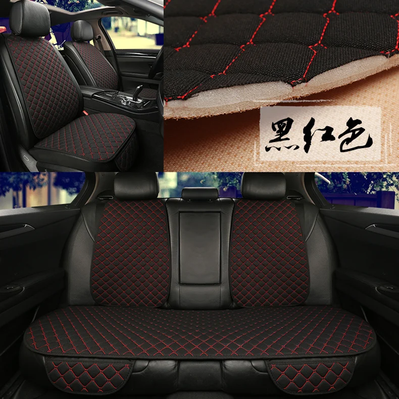 5 Seats Car Seat Covers Set Universal Fit Most Cars Seat Protector with Backrest Automobile Line Cushion Pad Mat for Auto Truck