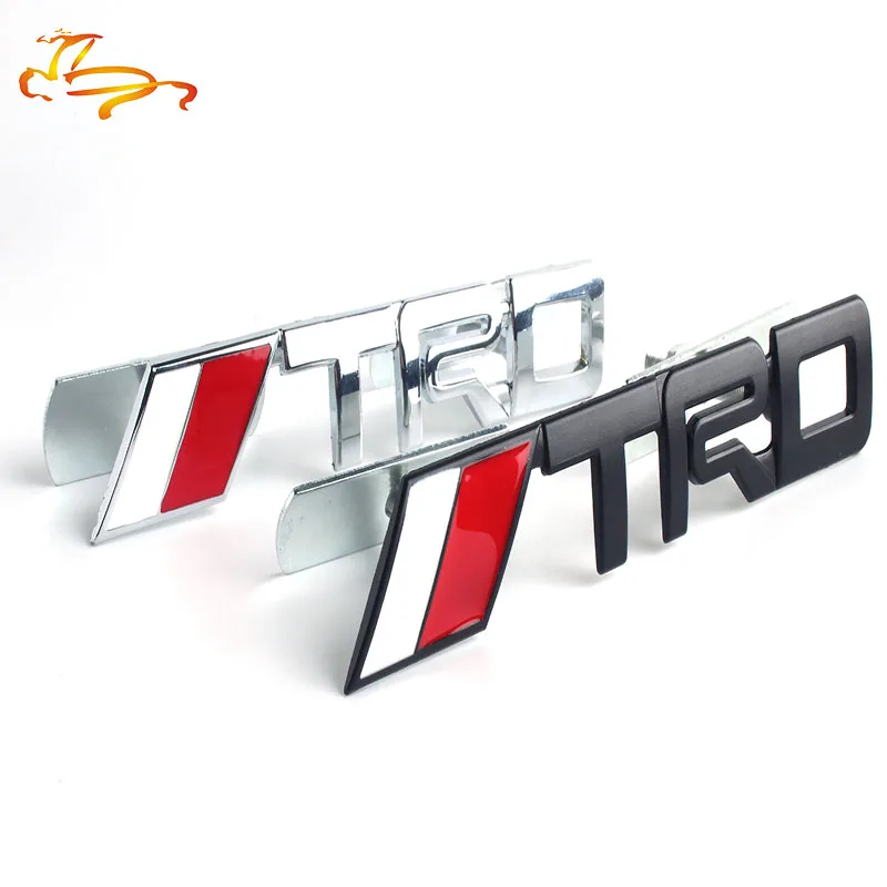 

3D Metal TRD Grille Emblem badge Sticker Styling TRD Metal Emblem for toyota Racing Car Logo JDM Hood Badge Dewtreetali