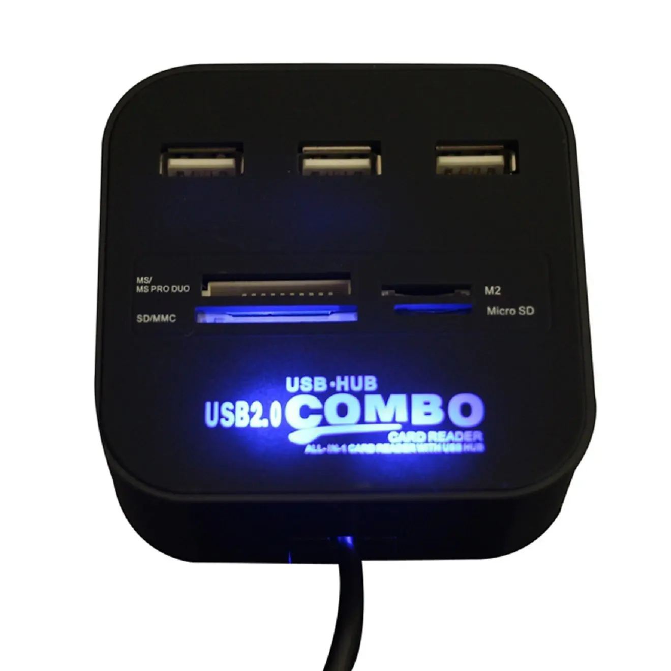 Vmonv Многофункциональный USB комбинированный расширитель высокоскоростной USB 2,0 концентратор Универсальный micro sd TF считыватель карт памяти для настольного ПК ноутбука