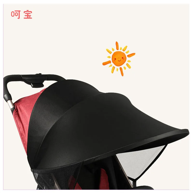 

HOPE Baby Stroller Sunshade Awning Modal Universal Umbrella Baby Pram Sunshade Stroller Accessories Shading Pads Awning 93*50cm