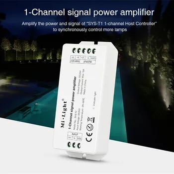 

2.4G RF 1-Channel Host LED Controller phone wifi DMX Alexa Control Work SYS-T1 DC24V with Mi-Light SYS series LED Lamp Lights