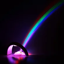 LED Lucky Rainbow Projector Room Night Light Color Lamp Magic Romantic for Kids 3d led lamp baby room night light projector home