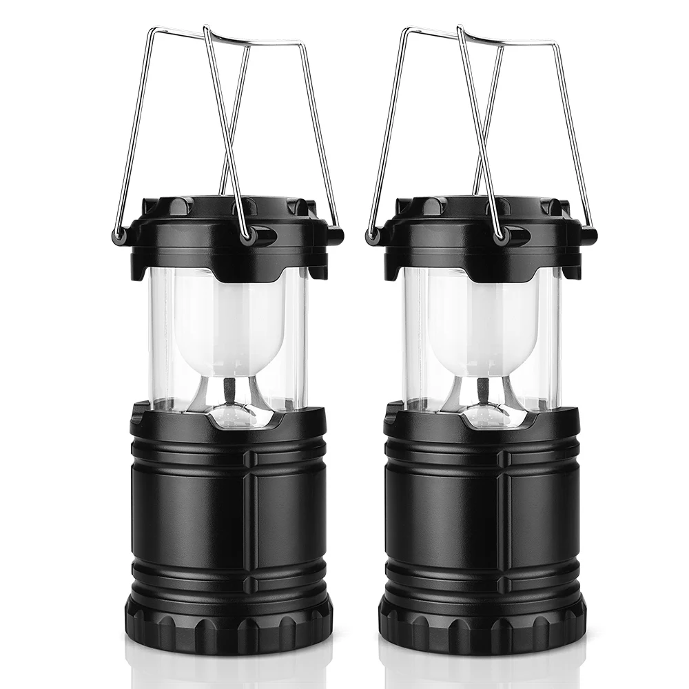 2 Pack Portable Super Bright Outdoor Collapsible LED Camping Lantern