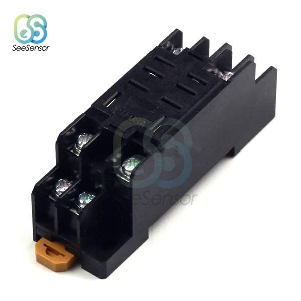 Base Holder PTF08A LY2NJ HH62P реле постоянного тока 12 В переменного тока 220 В 10 А 8PIN катушки DPDT основание релейного разъема питания держатель - Габаритные размеры: Base Holder