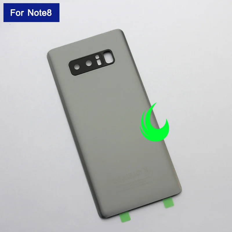 Задний Стекло Корпус чехол для samsung Galaxy Note 8 N950F задняя Батарея крышка отсека для samsung Note8 w Камера объектив