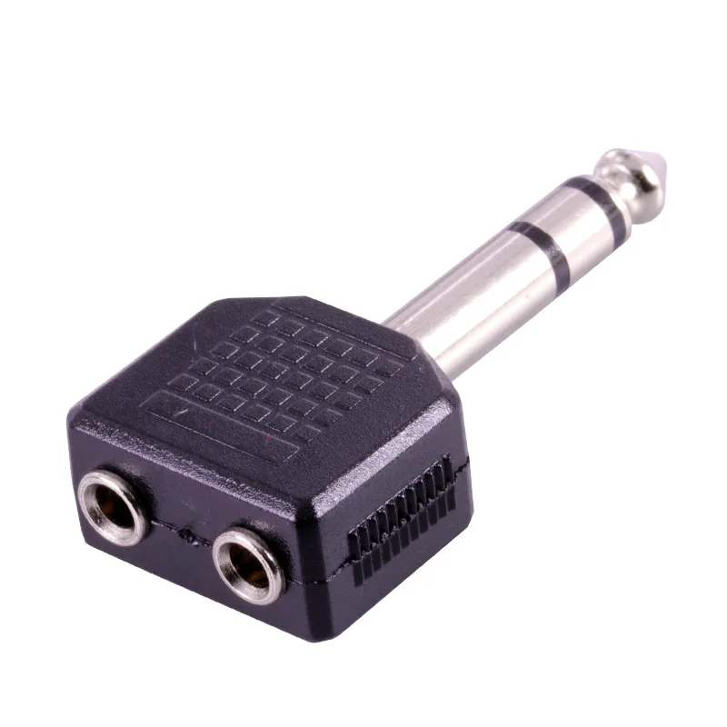 4 шт. Jack 6 3 pole Динамик штекер к 2x3 5 мм Разъем connecteur Высокое качество пластика аудио