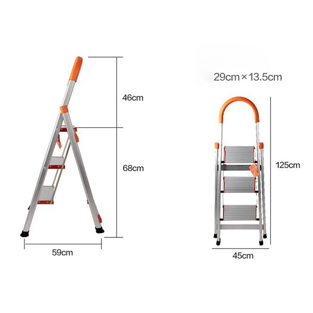 

New Arrival Excellent3 Step ladder Multi Purpose Aluminum Steps Non Slip Replacement Step Ladder Feet Foot Foldable Cushion