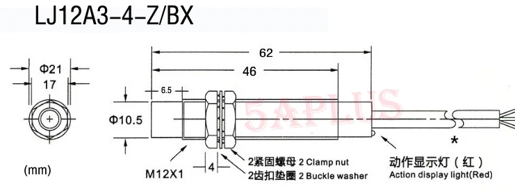 Запчасти LJ12A3-4-Z/BX модель Трубчатый индуктивный переключатель NPN 3 Провода DC 6-36 В / датчик NPN 3 Провода DC 6-36 В 3d принтер инструмент экструдер