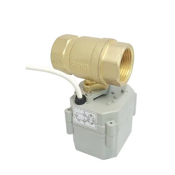 

DN20 3/4" HVAC System 2 Way Residential Home Water Fluid Control Electric Ball Valve Brass Electronic Motorized Ball Valve