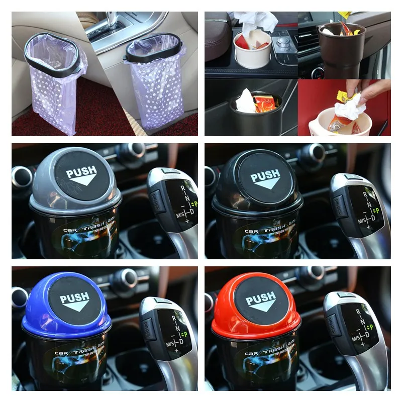

Car Trash Bin Car Garbage Can Rubbish Car Trash Can Garbage Dust Case Holder Bin Automobile Storage Rubbish Bag Plastic Clip