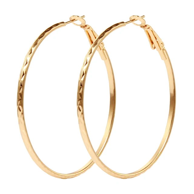 Gold Color Round Endless Hoop Earrings Set Handmade Punk Small Gold Color Round Endless Hoop Earrings Set Handmade Punk Small Bali Circle Earring For Women