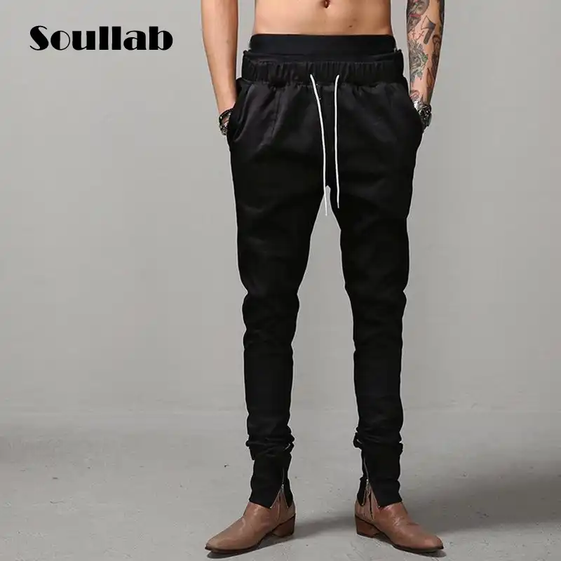 side zip skinny trousers