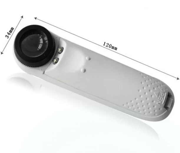Hand Held 20x 21mm Optical Glass Pocket size Magnifier Loupe LED