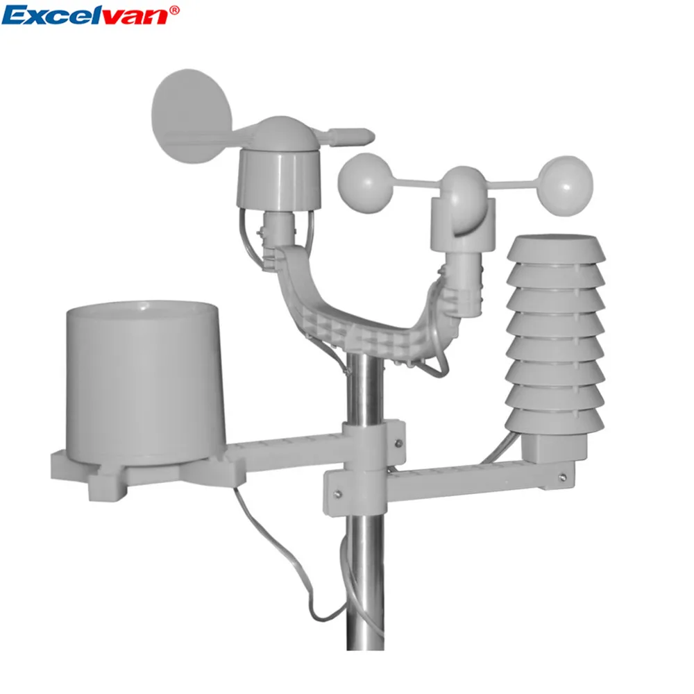 EXCELVAN Wireless Weather Station With Forecast Temperature Wind Speed & Rain Humidity Barometer Moon Phase Alarm Clock03