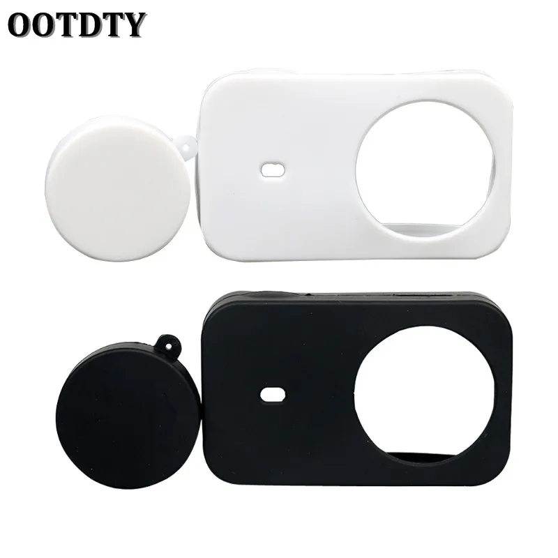 

OOTDTY Silicon Soft Case With Protective Lens Cover Cap For Xiaomi Mijia Camera 4K