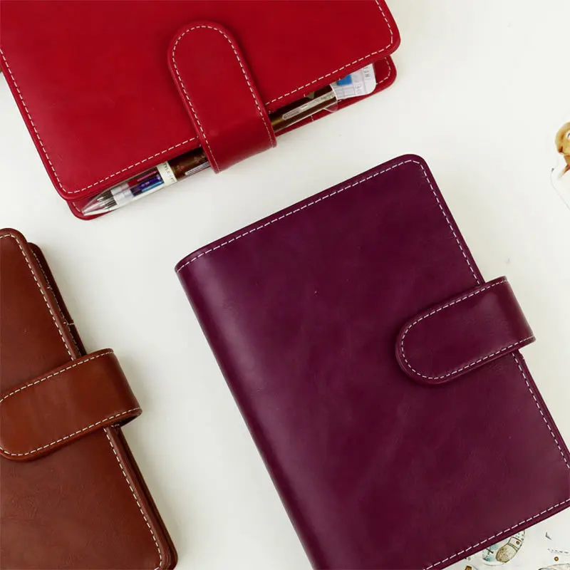 2017 Vintage Leather Notebook A5 A6 Retro PU Notebook Dairy Personal Planner Agenda with 25mm Dia Ring Office & School Supplies 2017 Vintage Leather Notebook A5 A6 Retro PU Notebook Dairy Personal Planner Agenda with 25mm Dia Ring Office & School Supplies