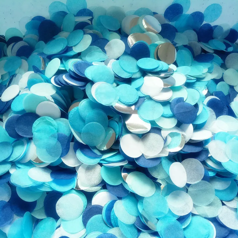 

1Pack 2.5cm Round Sprinkles Tissue Paper Confetti Event Wedding Birthday Party Transparent Balloon Decorations Filler Confetti