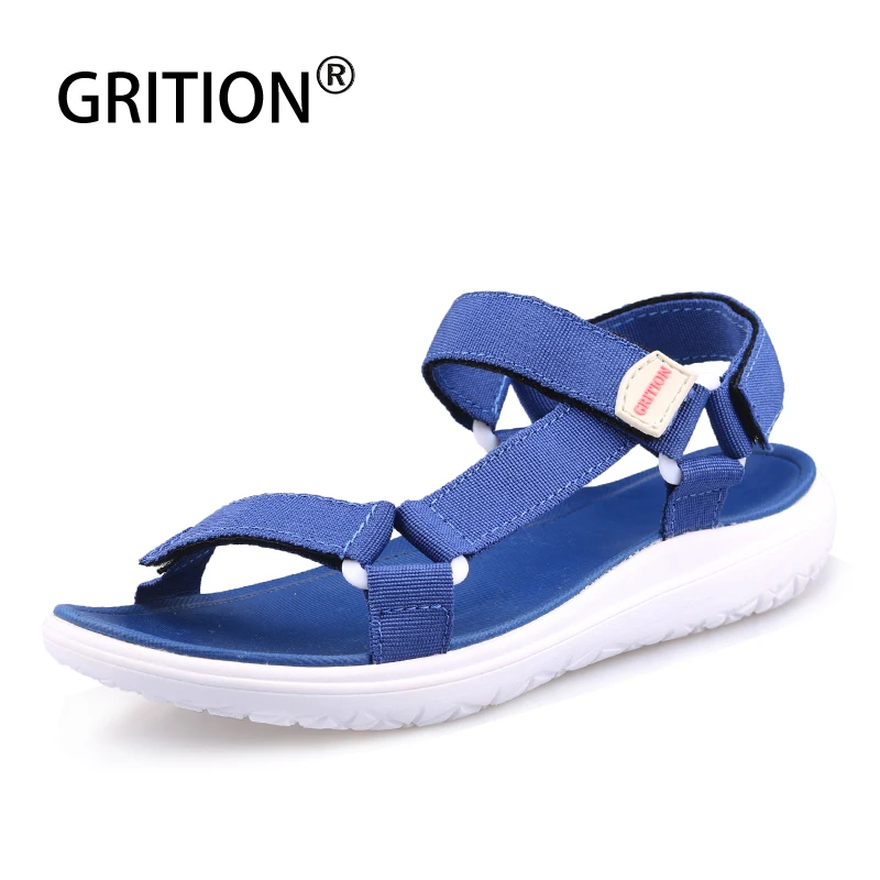 GRITION Women Sport Sandals Flat Summer Platform Open Toe Sandals Outdoor Beach Female Walking Ladies Comfort Fashion Shoes