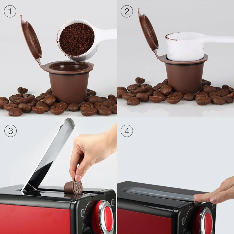 LMETJMA 6 шт./компл. многоразовые кофейные капсулы Dolce Gusto чашки для машин с