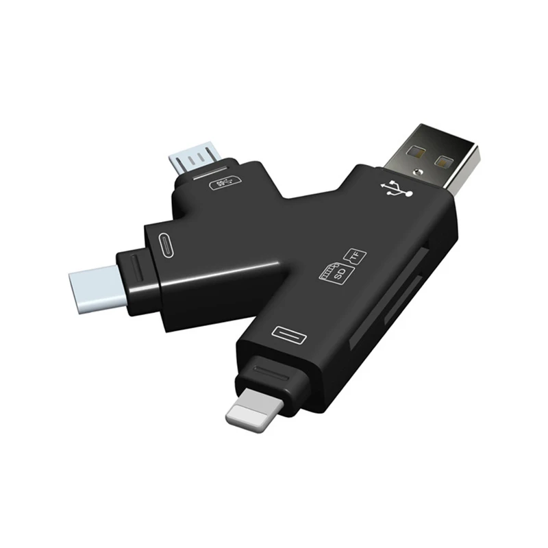 USB TF SD adapter Card Reader For Lightning Android Type C OTG Smart Memory Card Adapter 1